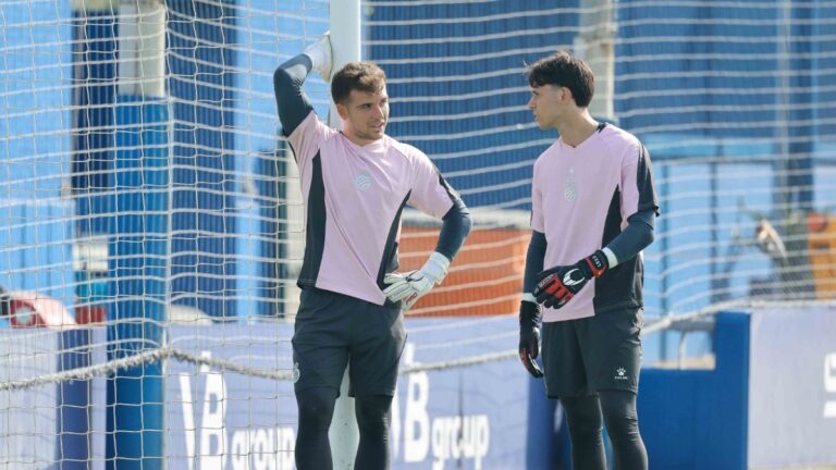 Àngel Fortuño y Llorenç Serred, el futuro de la portería del Espanyol