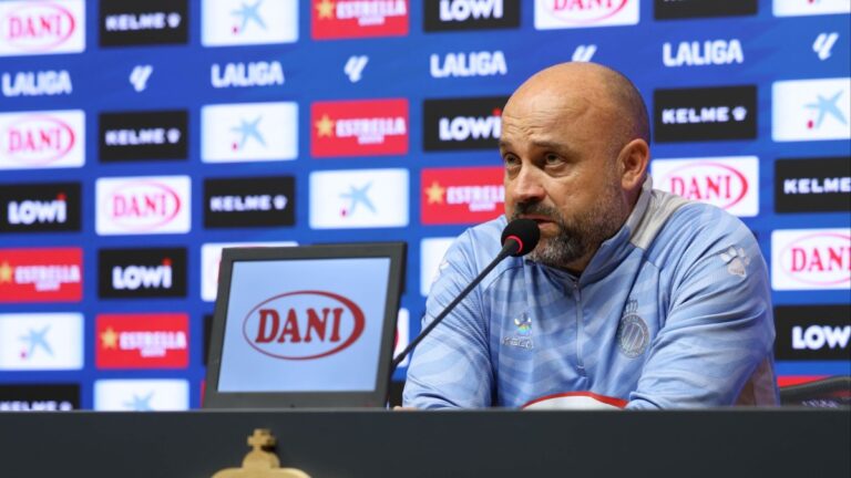 Manolo González, en la previa del Espanyol - Rayo Vallecano
