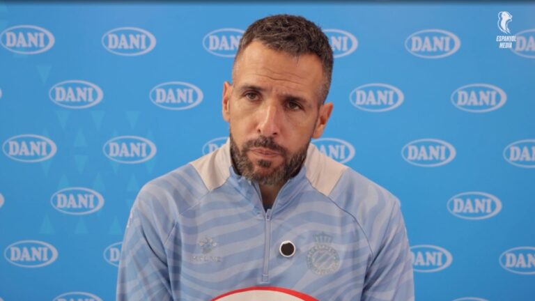Raúl Jardiel, en la previa del Espanyol B - Castellón B