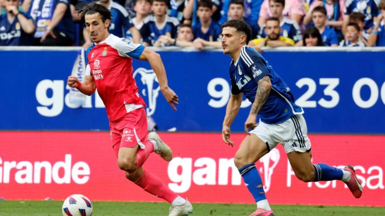 El Real Oviedo – Espanyol arrancará la protesta contra el partido en Miami Pere Milla tuvo minutos desde el banquillo en el Real Oviedo - Espanyol de 'play-off'