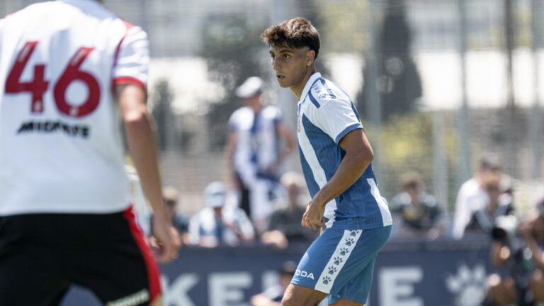 Ramón Terrats participó en la segunda parte del amistoso ante el Southampton FC
