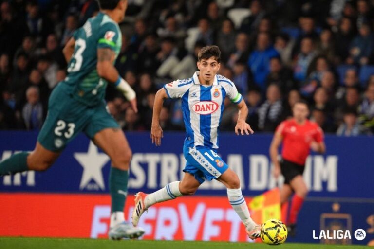 Ramon Terrats, en el Espanyol - Deportivo Alavés