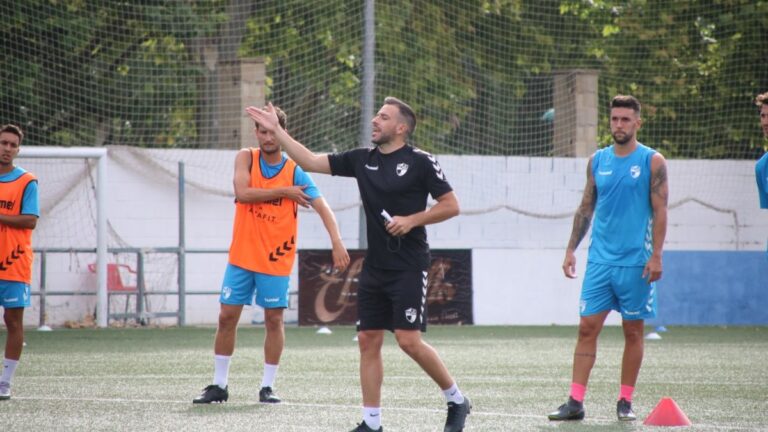 Raúl Jardiel entrenó al CD Ebro