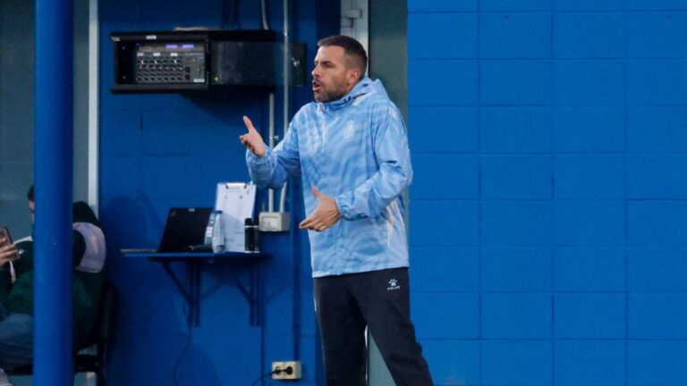 Raúl Jardiel, durante el Espanyol B - UE Sant Andreu