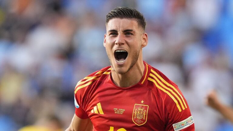 Roberto Fernández marcó un gol con España sub-21 en el Europeo