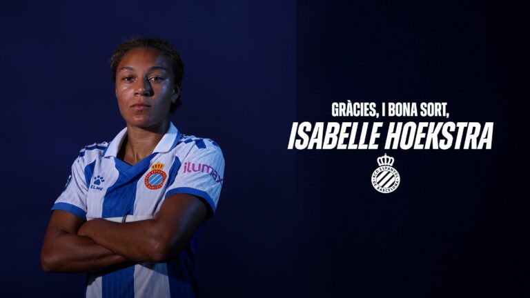 Isabell Hoekstra dice adiós al Espanyol Femenino