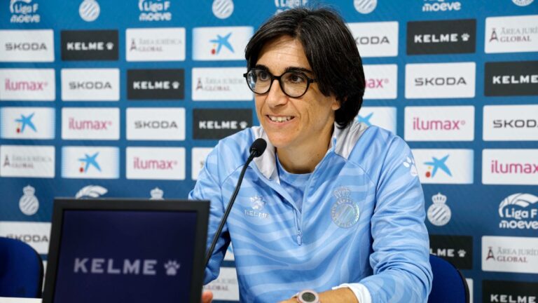 Sara Monforte, en la previa del Espanyol Femenino - Alhama CF