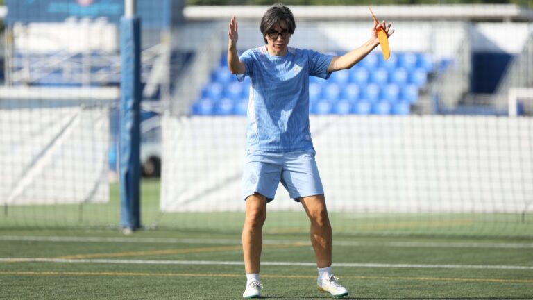 Sara Monforte, en el Campo 3 de la CE Dani Jarque
