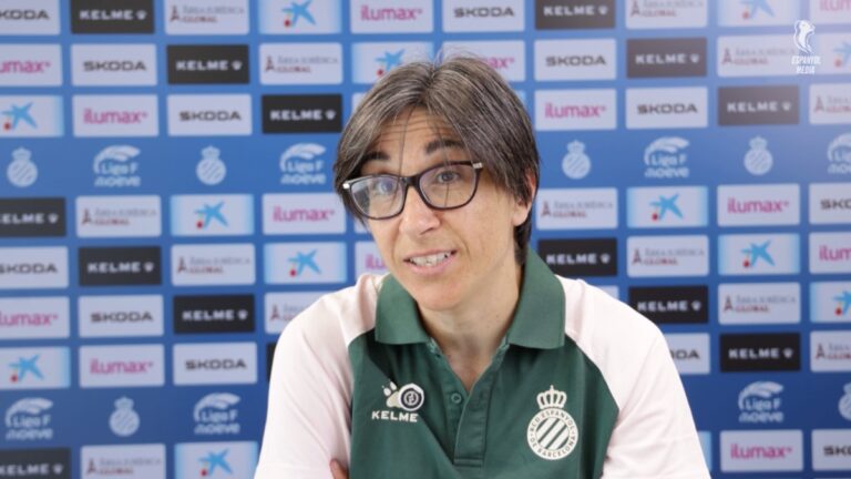 Sara Monforte, en la previa del Espanyol Femenino - Sevilla FC