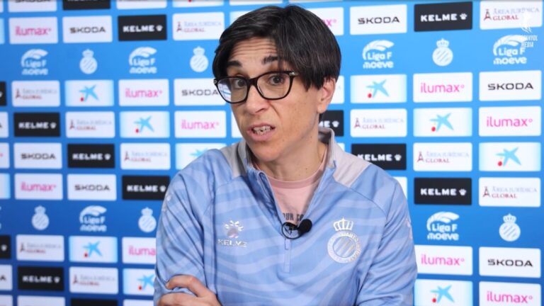 Sara Monforte, en la previa de la SD Éibar - Espanyol Femenino