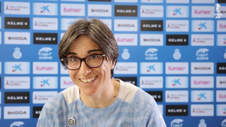 Sara Monforte, en la previa del Deportivo Abanca - Espanyol Femenino