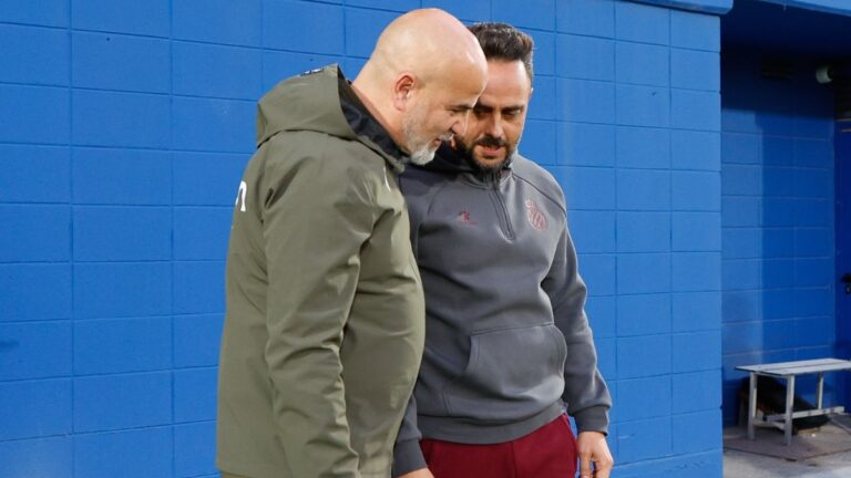 Sergio García, minutos antes del Espanyol B - Osasuna Promesas