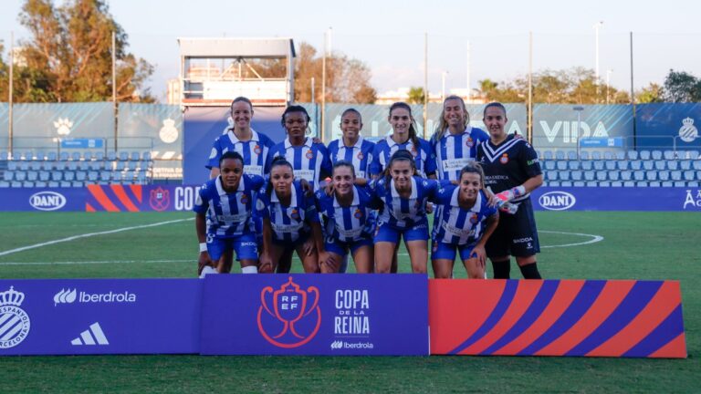 Once titular del Espanyol Femenino en una eliminatoria de la Copa de la Reina