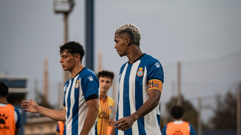 Lucas Alves fue capitán del Espanyol B ante la UE Sant Andreu