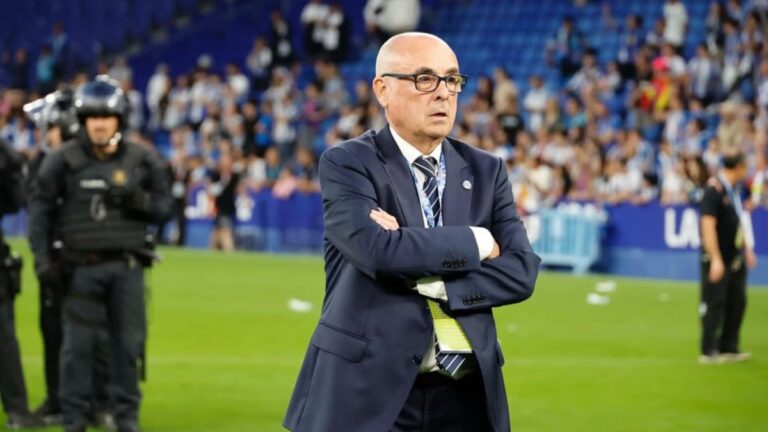 Xavi Andreu respira después de que el Espanyol consiguiera la permanencia en Primera división